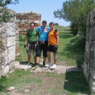 Cyclists enjoying the visit at the great historical site